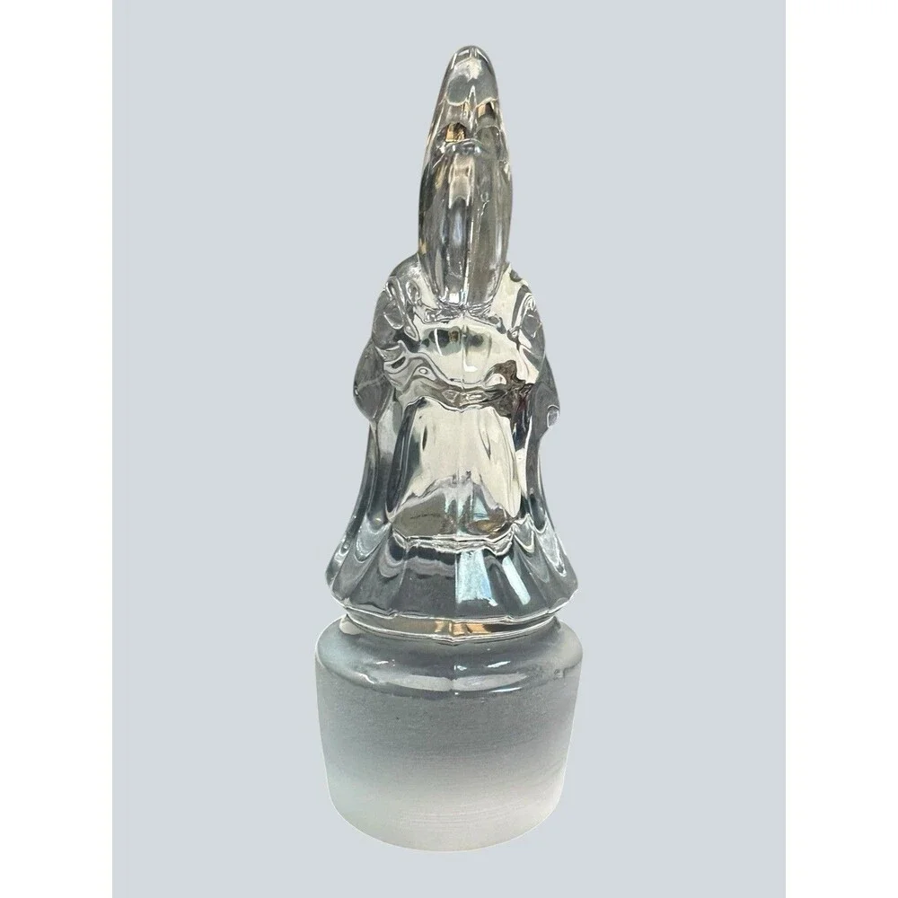 Vintage Heisey Glass Orchid Rooster Head Decanter Stopper